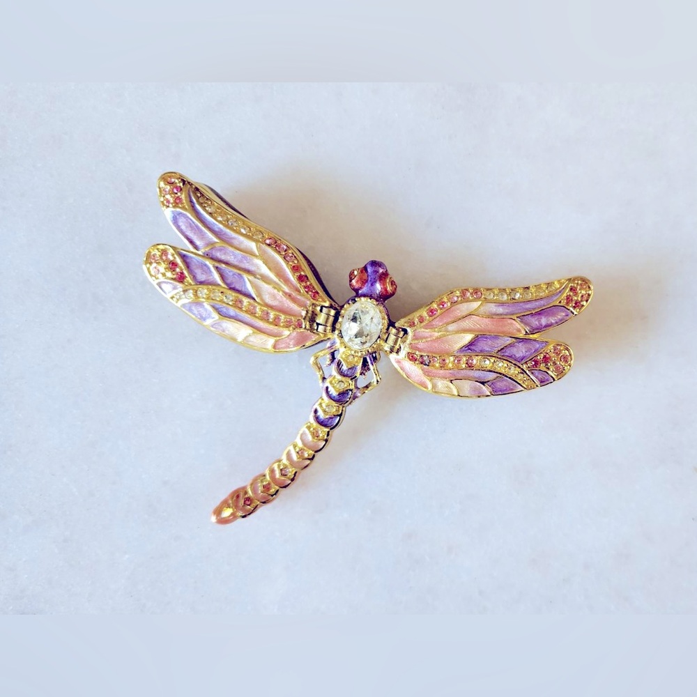Arnoult Novelty Dragonfly Trinket Box